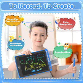 TQU Party Favor light blue LCD board ideal for quick doodles and practice