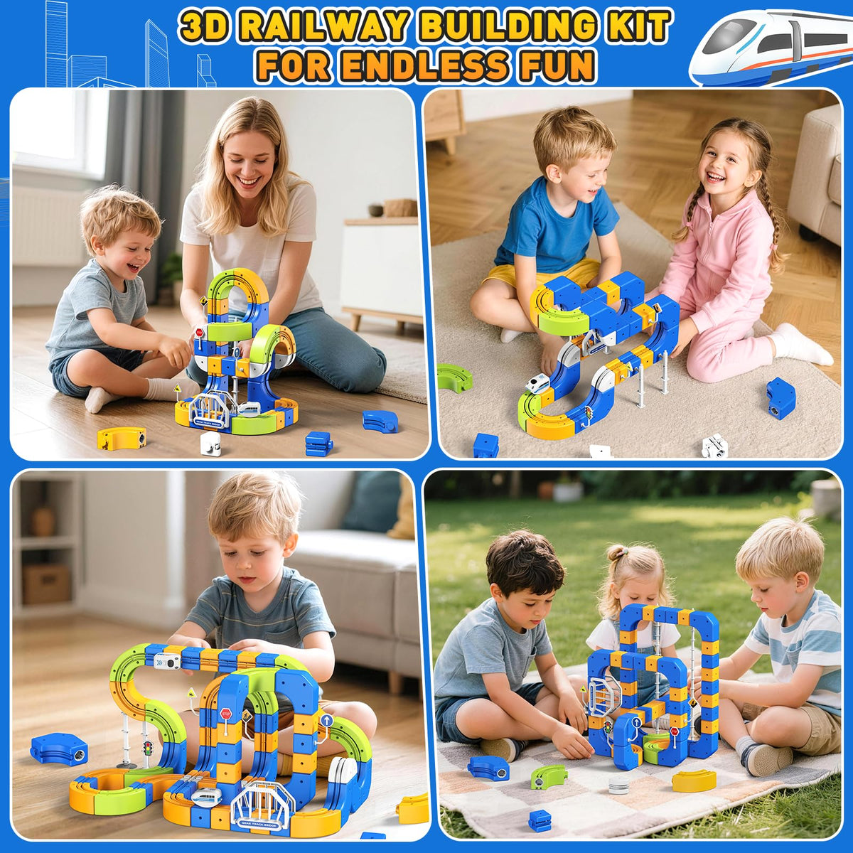 Tracpos gift-ready set for ages 3–8, ideal for birthdays and holidays.