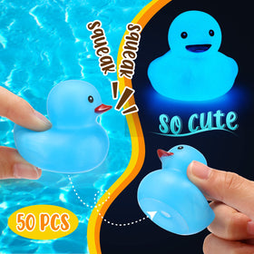 Tradder 50-piece glow duck bulk pack for decorative displays.