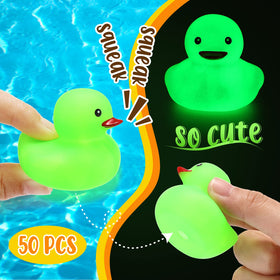 Tradder glow duck green 2-inch bulk pack for decorations.