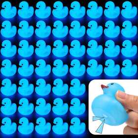 Tradder blue glow duck bath set glows softly after light exposure.