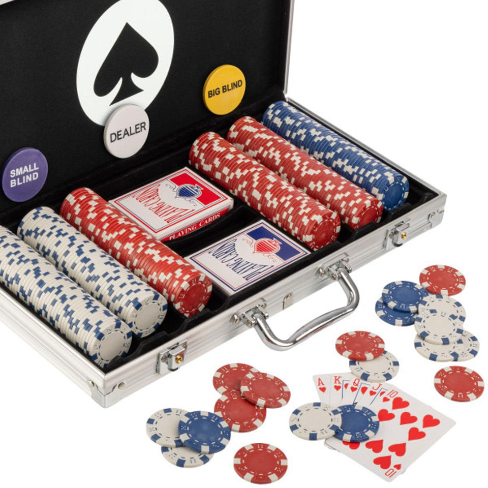 Trademark Poker poker chips set with case showing vibrant casino-style chips for home games