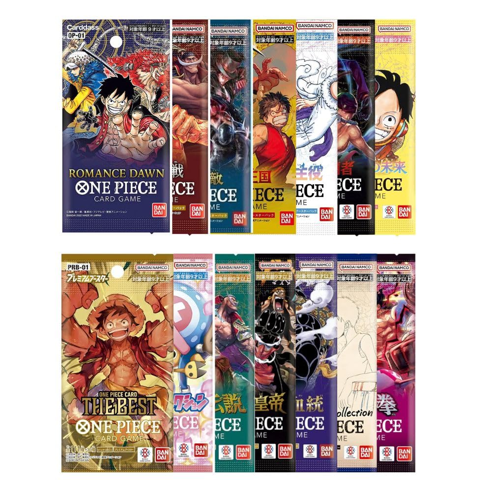 TraderzTCG One Piece box set bundle with Japanese booster packs for collectors