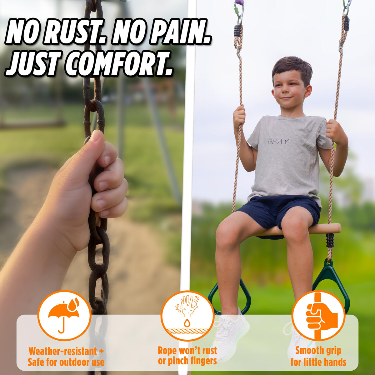 Trailblaze outdoor indoor use trapeze bar for flexible setup.