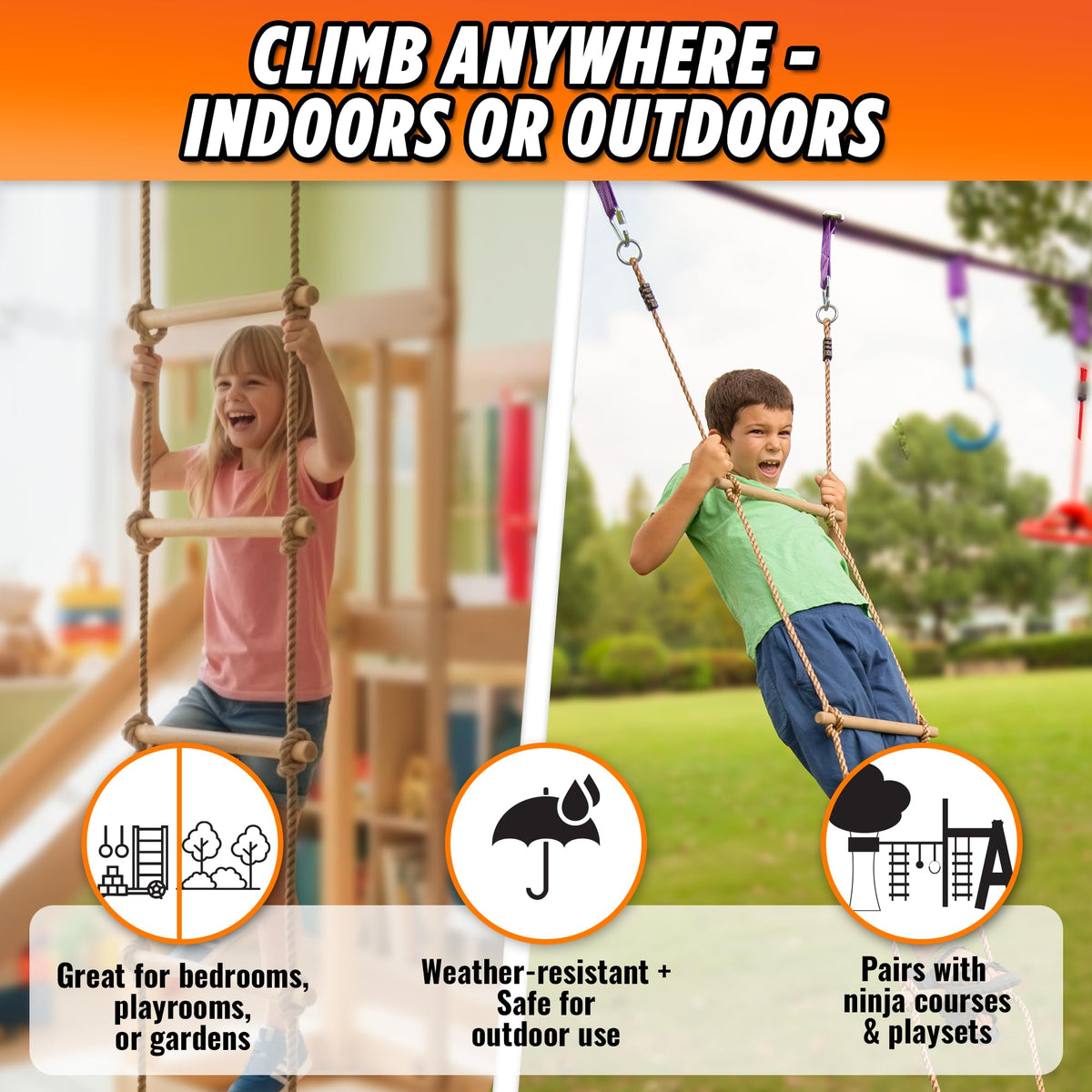 Trailblaze ladder supports balance and motor skill development