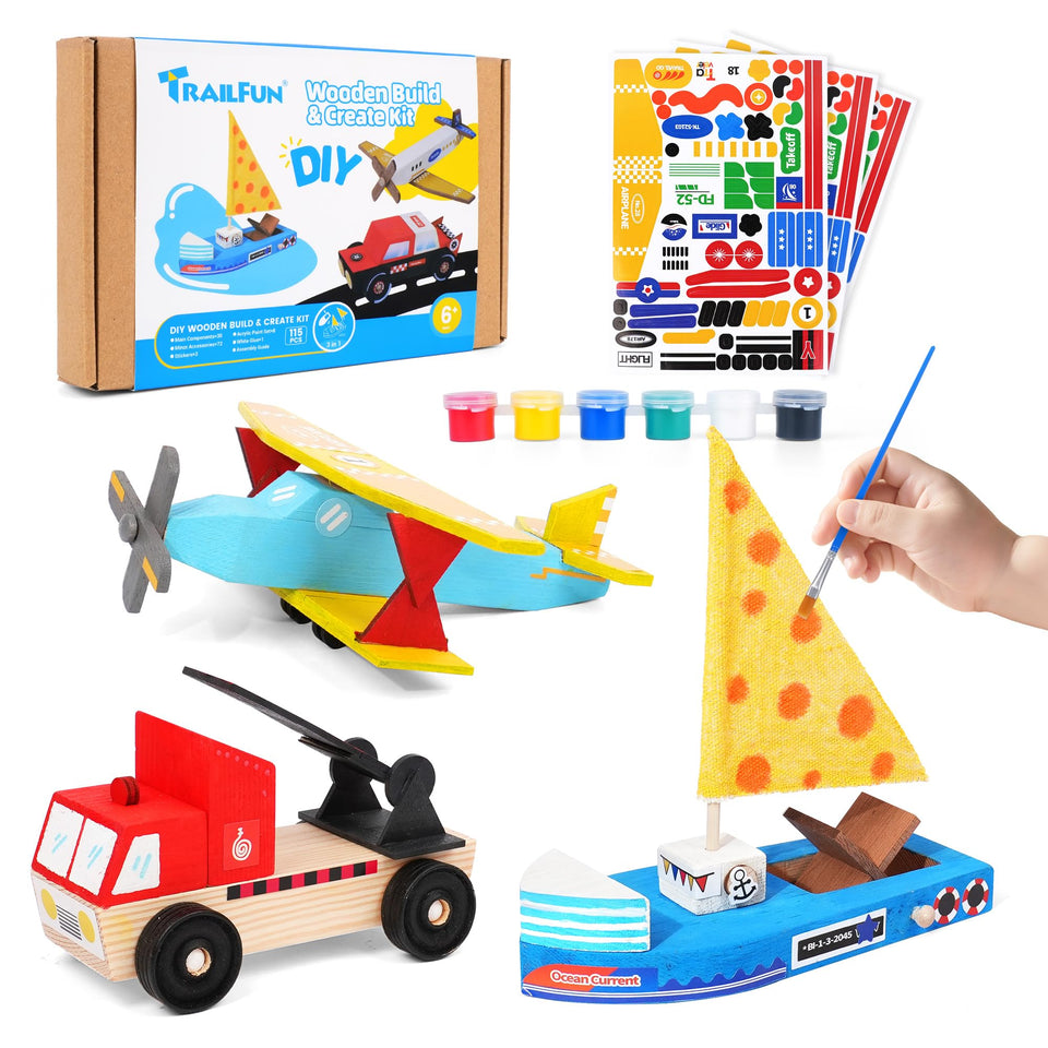 Trailfun wooden build parts for endless shapes