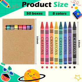 Trandraft 8-color crayons individual packs emphasize portability for on-the-go art.