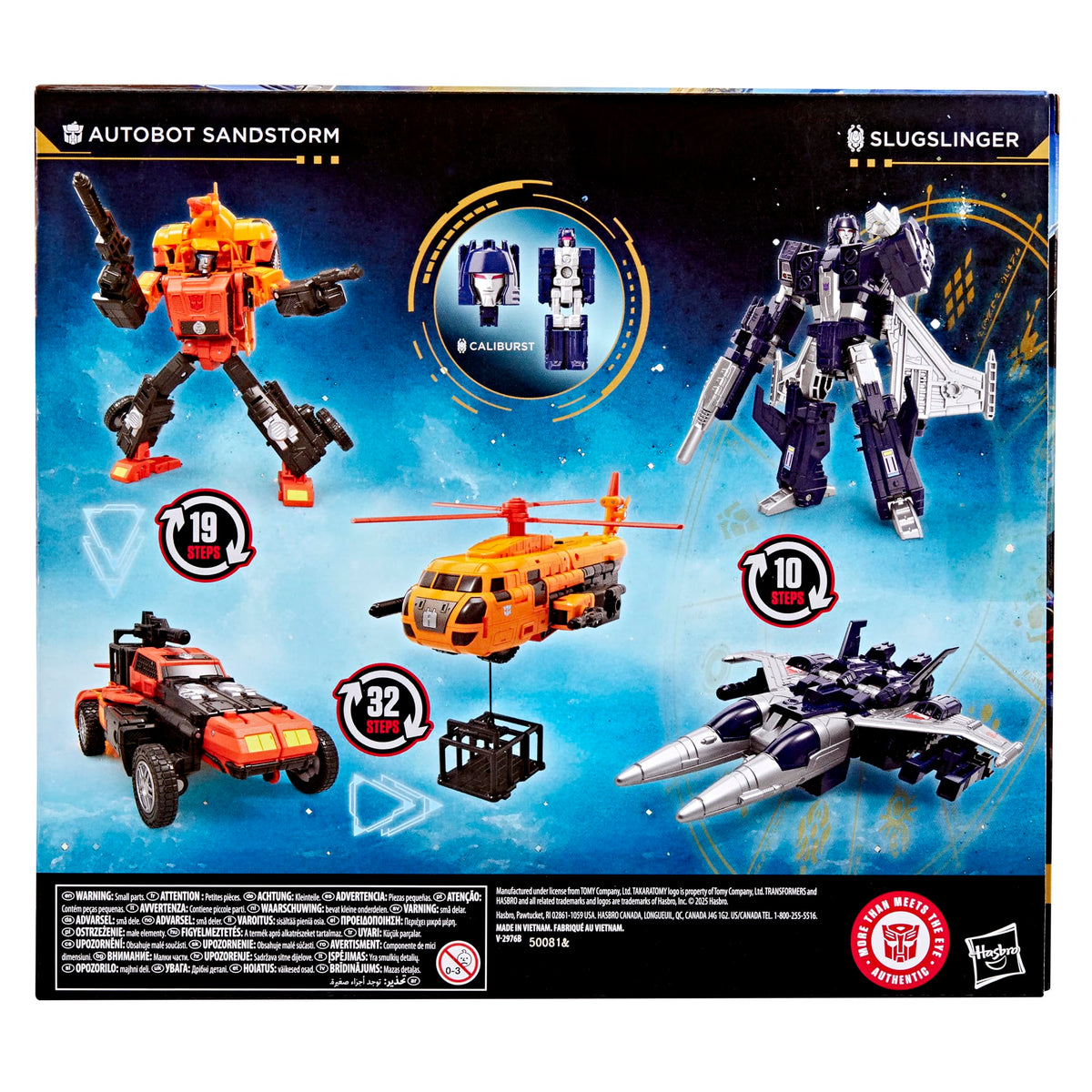 Caliburst Titan Master included for extended storytelling.