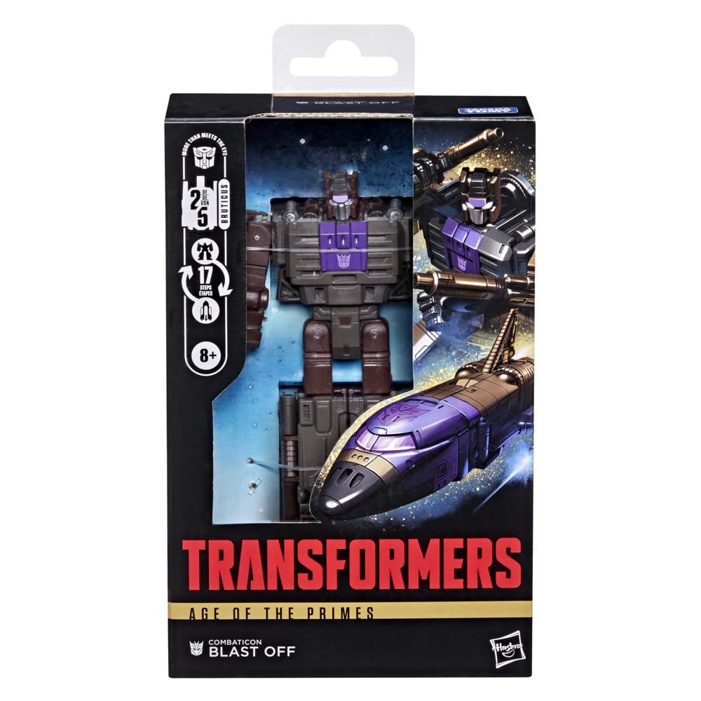 Transformers Combaticon Blast Off includes three blaster accessories for action-ready play