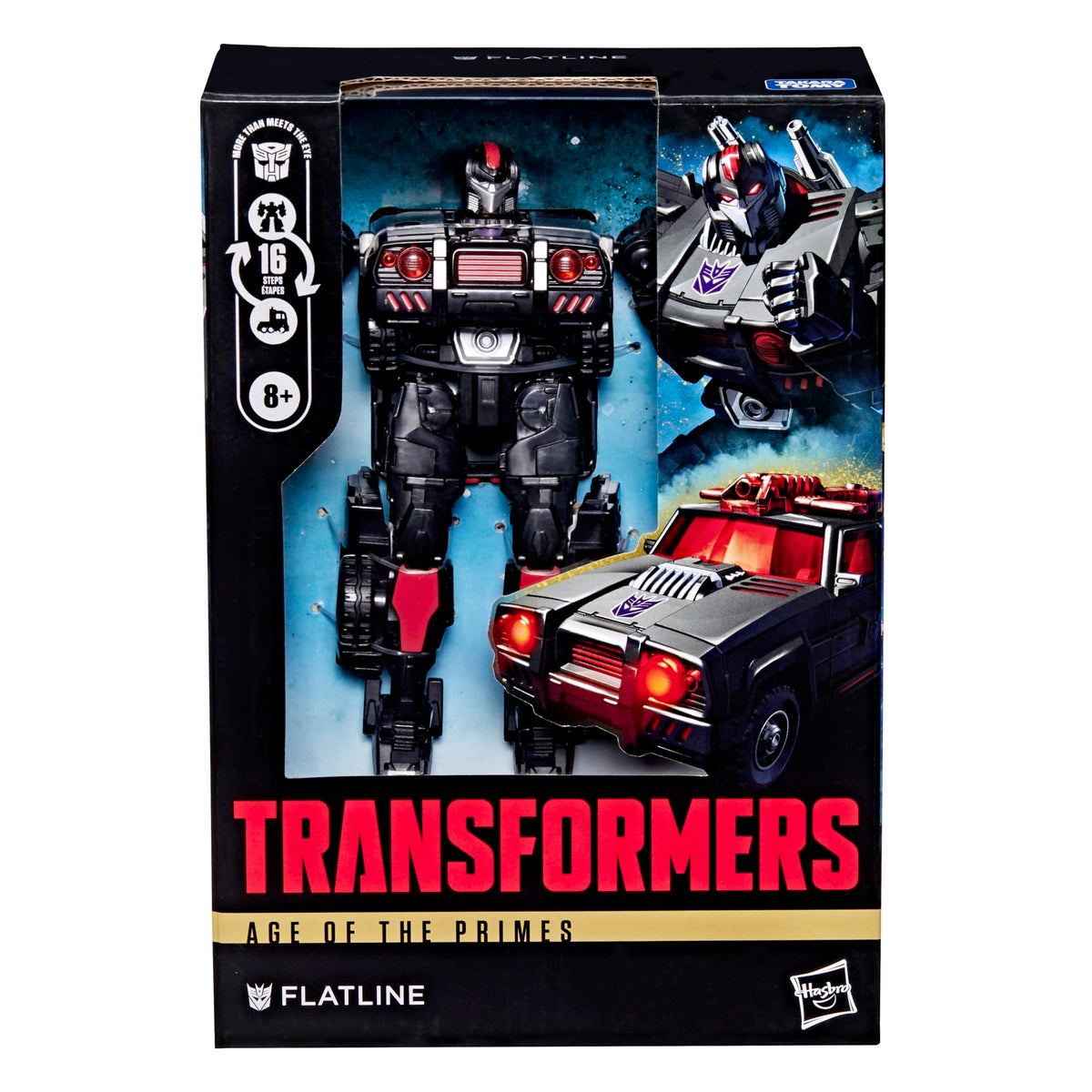 Transformers Flatline robot mode offers poseable action for play.