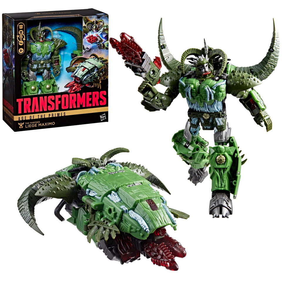 Transformers Liege Maximo robot mode with poseable joints for action play and display.
