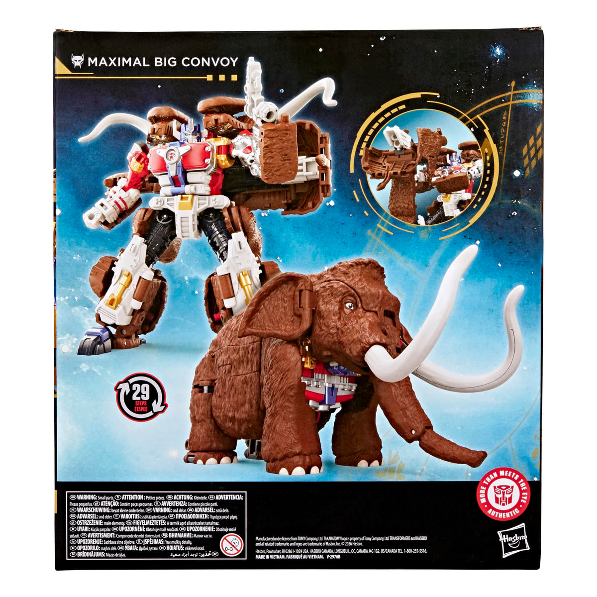 Transformers Maximal Big Convoy articulated figure enables dynamic battle-ready poses.