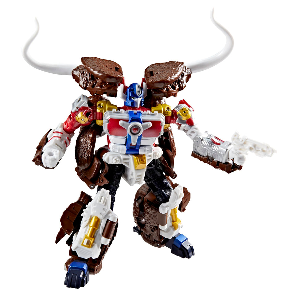 Transformers Maximal Big Convoy robot mode figure with detailed deco for display and posing.