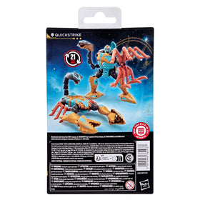 Transformers Quickstrike articulated joints enable dynamic poses during pretend battles.