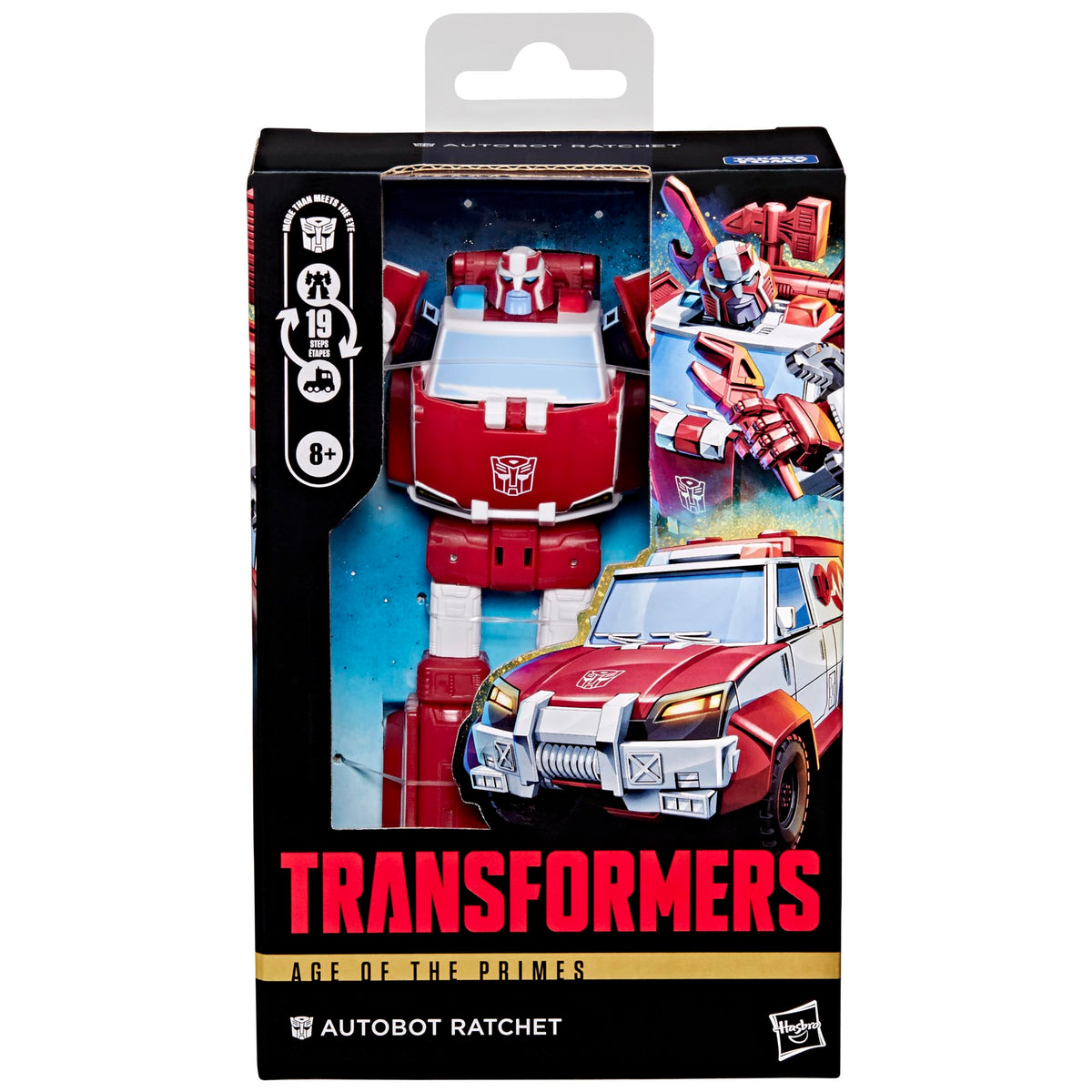 Transformers Ratchet Deluxe figure demonstrating robot to vehicle conversion for imaginative play