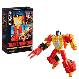 Spoilsport mini figure converts into a blaster for interactive action.