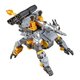 Scythe weapon attached with detachable cog for dynamic poses.