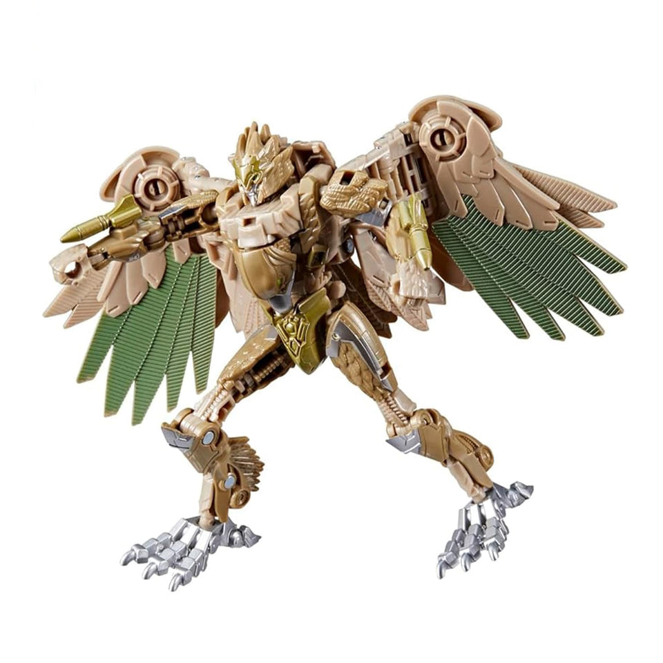 Transformers Airazor in robot mode for dynamic poses and shelf display.