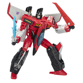 Transformers Armada Starscream jet mode showing dynamic wings and conversion