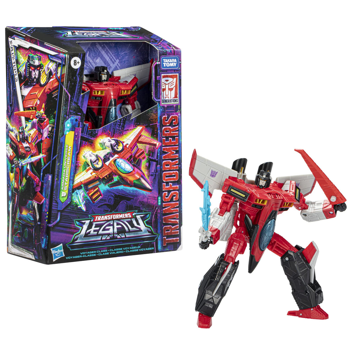 Transformers Armada Starscream robot mode with Armada styling and Generations detailing