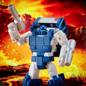 Transformers Autobot Pipes translucent windows highlight interior details.