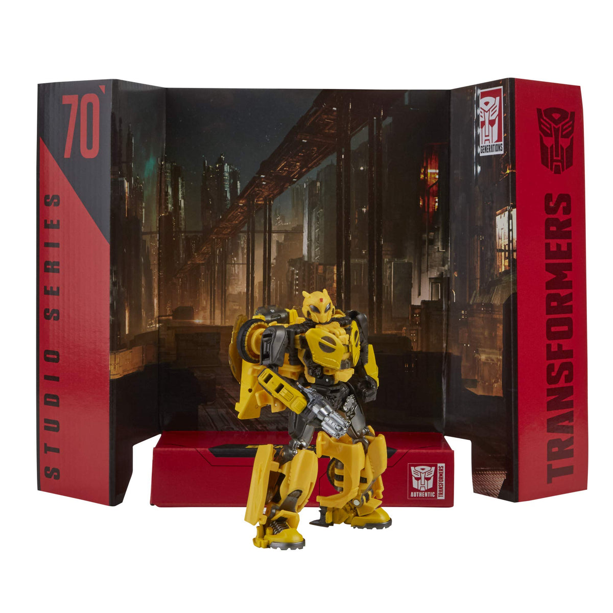 Transformers B-127 removable backdrop to recreate Cybertron Falls scene.