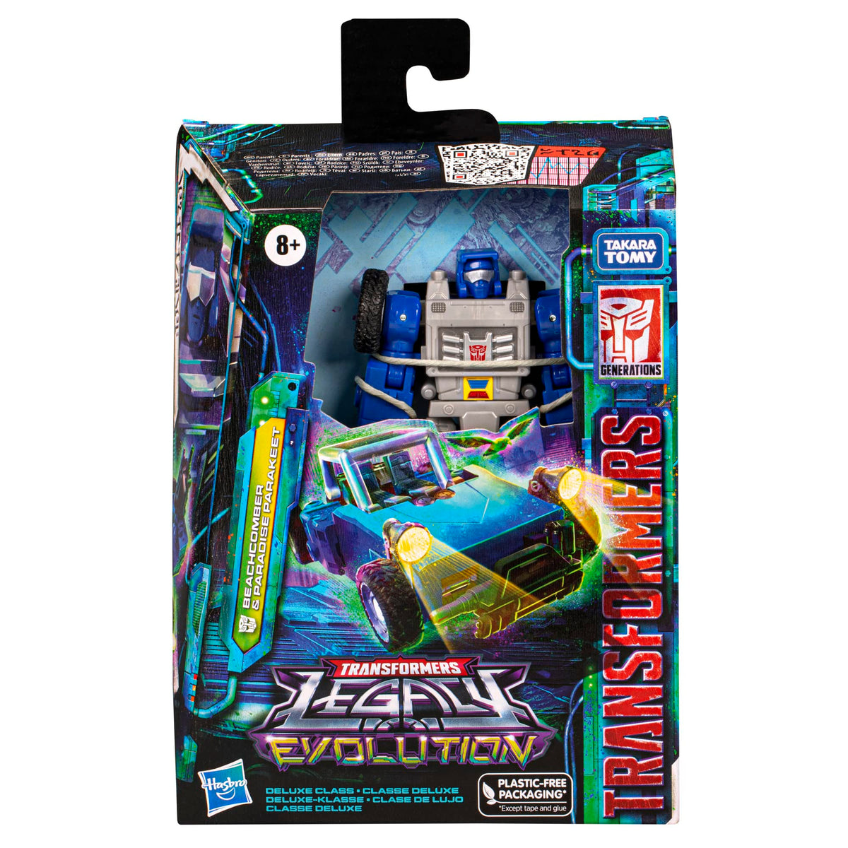 Beachcomber robot mode close-up highlighting Evo-Fusion details for dynamic play