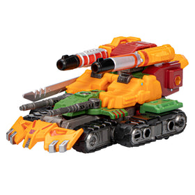 Transformers Bludgeon toy in battle stance for display and play