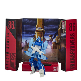 Blurr blaster accessory included for authentic action poses.