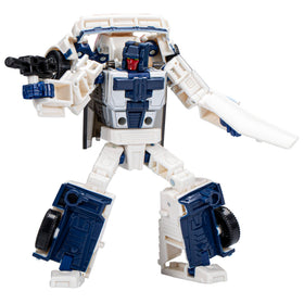 Transformers Breakdown figure in robot mode with Evo-Fusion features for battle-ready play.