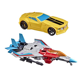 Transformers Bumblebee robot mode showcases 7-inch figure ready for action.