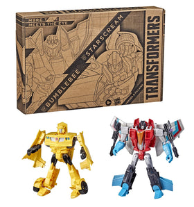 Transformers Bumblebee sportscar mode demonstrates quick conversion in five steps for young fans.