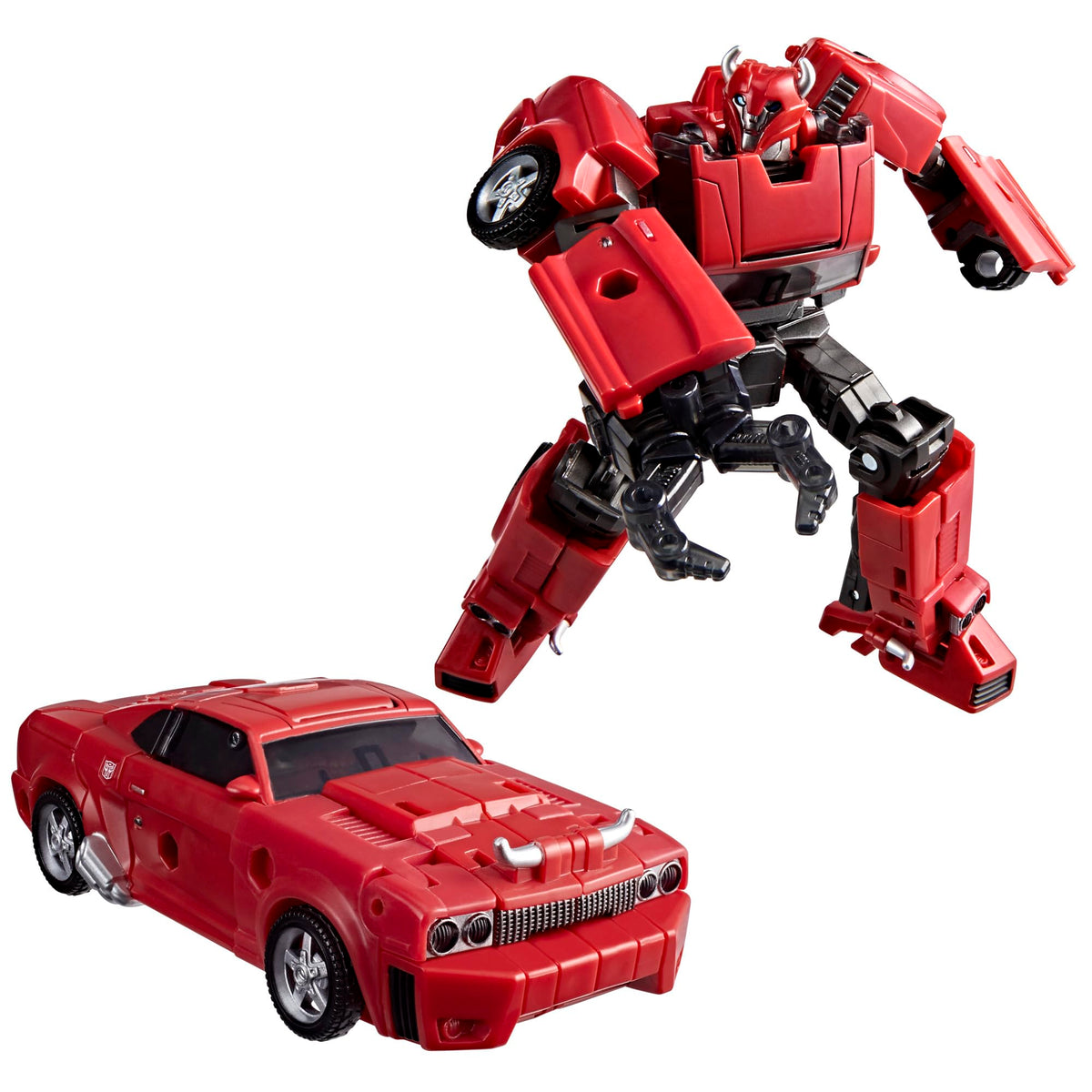 Transformers Cliffjumper Deluxe figure front view highlights detailed articulation for epic battles.
