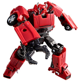 Transformers Cliffjumper Deluxe figure robot mode shows convertible action and play versatility.