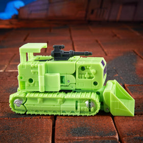 Collectible Transformers toy shown on shelf for display and collection.