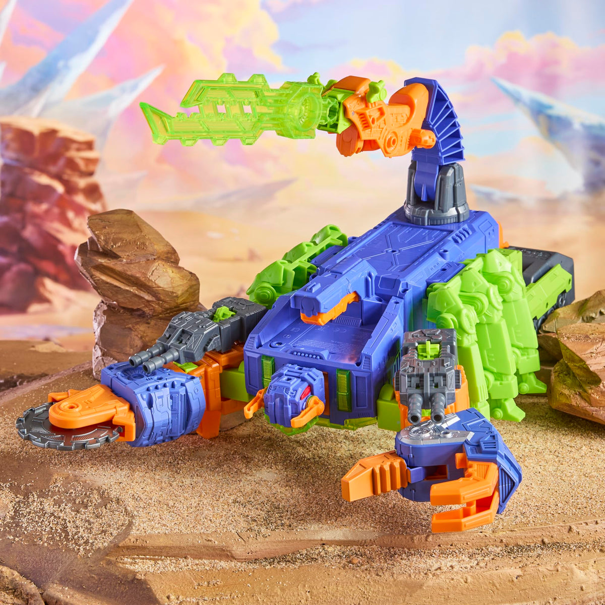 Scorponok buzzsaw arm detaches to become a hover cycle for versatile action.