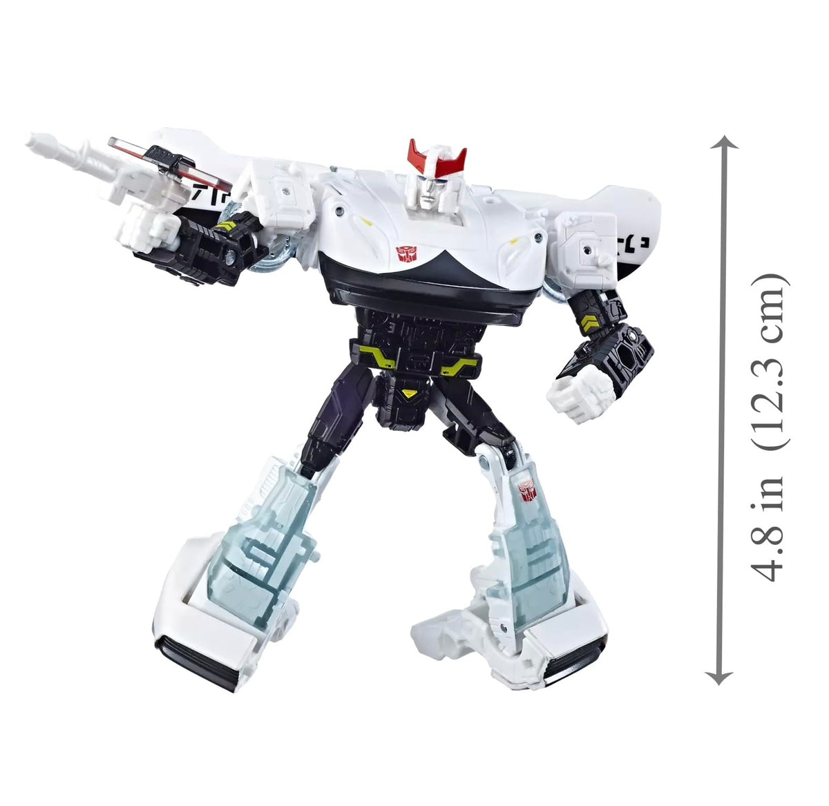 Transformers TRA GEN WFC Deluxe Prowl collectible display emphasizes authentic design.
