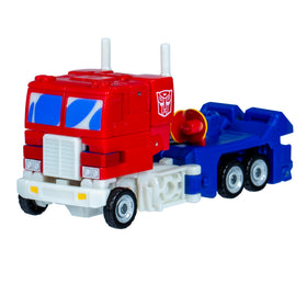 Optimus Prime Energon Axe attachment for dynamic battle-ready pose.