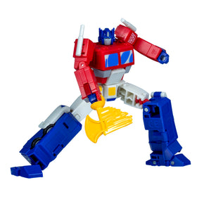 Transformers Devastation Optimus Prime robot-to-truck conversion for action-ready display.