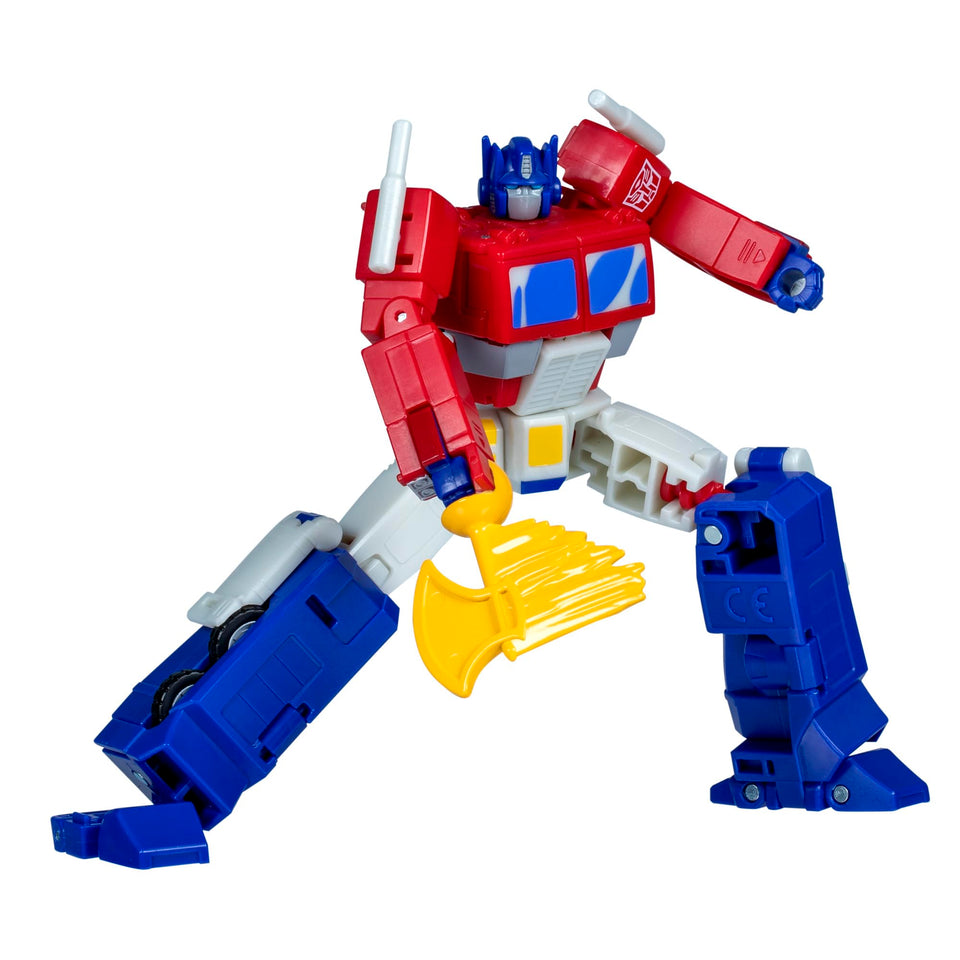 Transformers Devastation Optimus Prime robot-to-truck conversion for action-ready display.