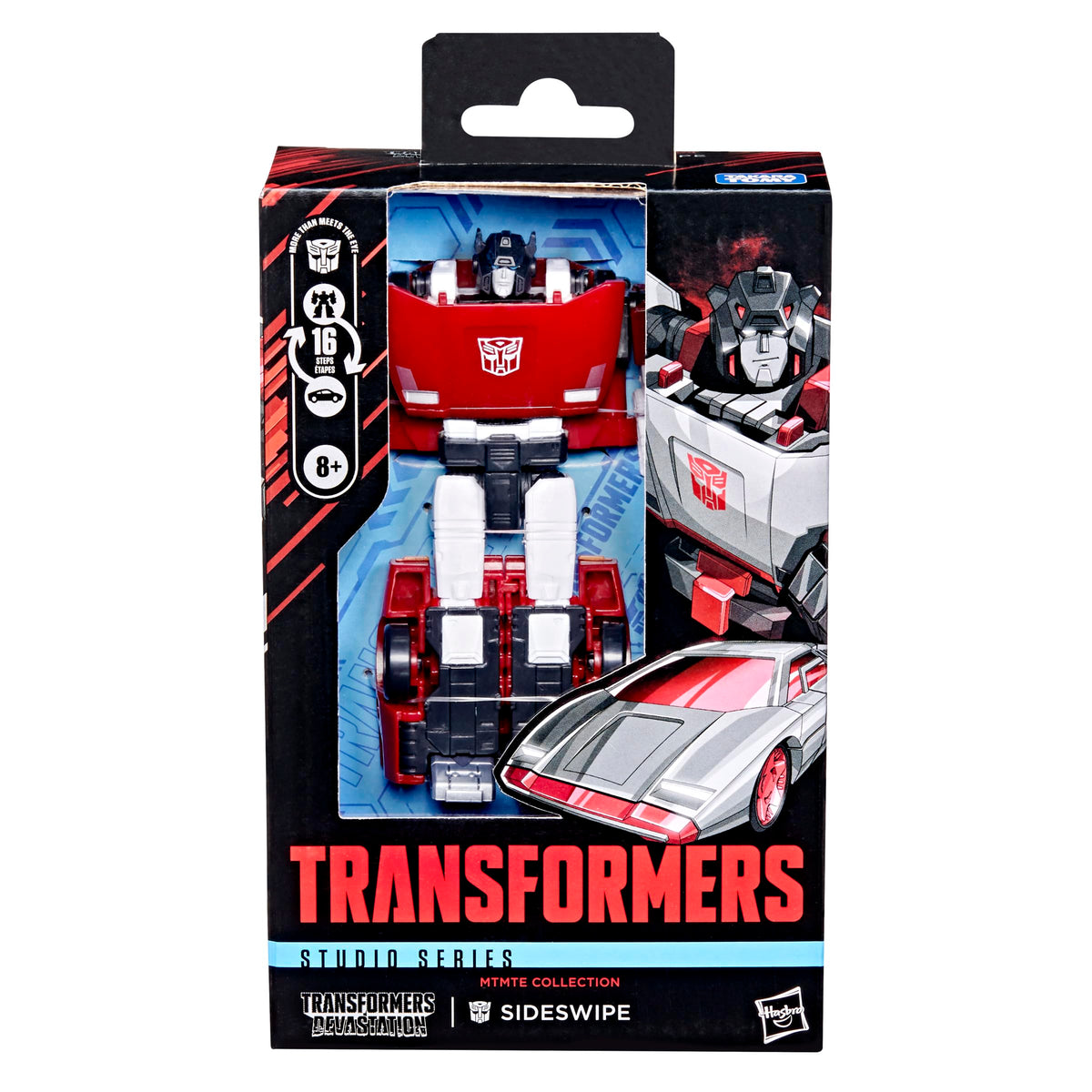 Transformers Devastation Sideswipe car mode ready for on-the-go display.