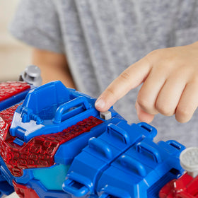 Display-ready Transformers Dinobot Adventures figure with vibrant colors