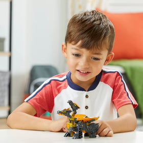 Opened pack showcasing recyclable packaging and quick setup for play.