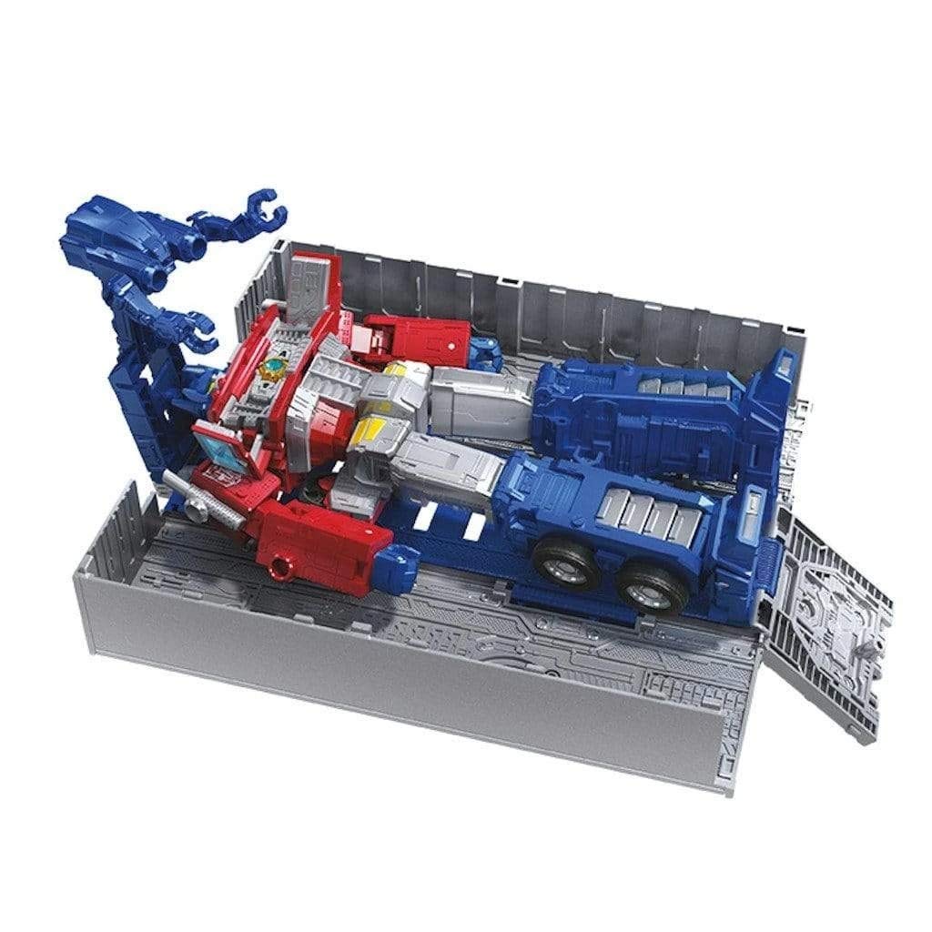Transformers Earthrise Optimus Prime with ion blaster and Matrix of Leadership