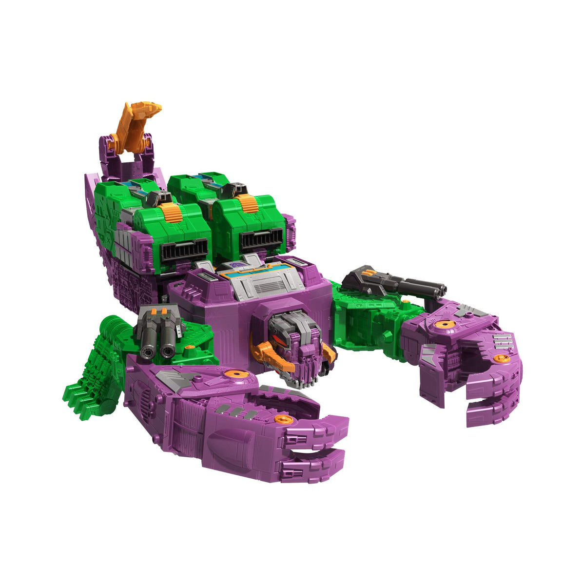 Transformers Earthrise Scorponok robot mode ready for action with two Fire Blasts