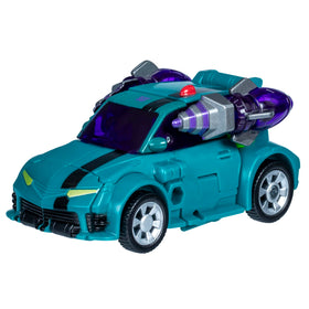 Robot-to-sports-car 22-step transformation showing feature-rich engineering.