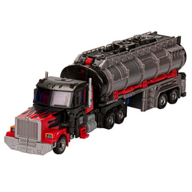 Transformers Legacy United G2 Laser Optimus Prime truck mode for display and play.