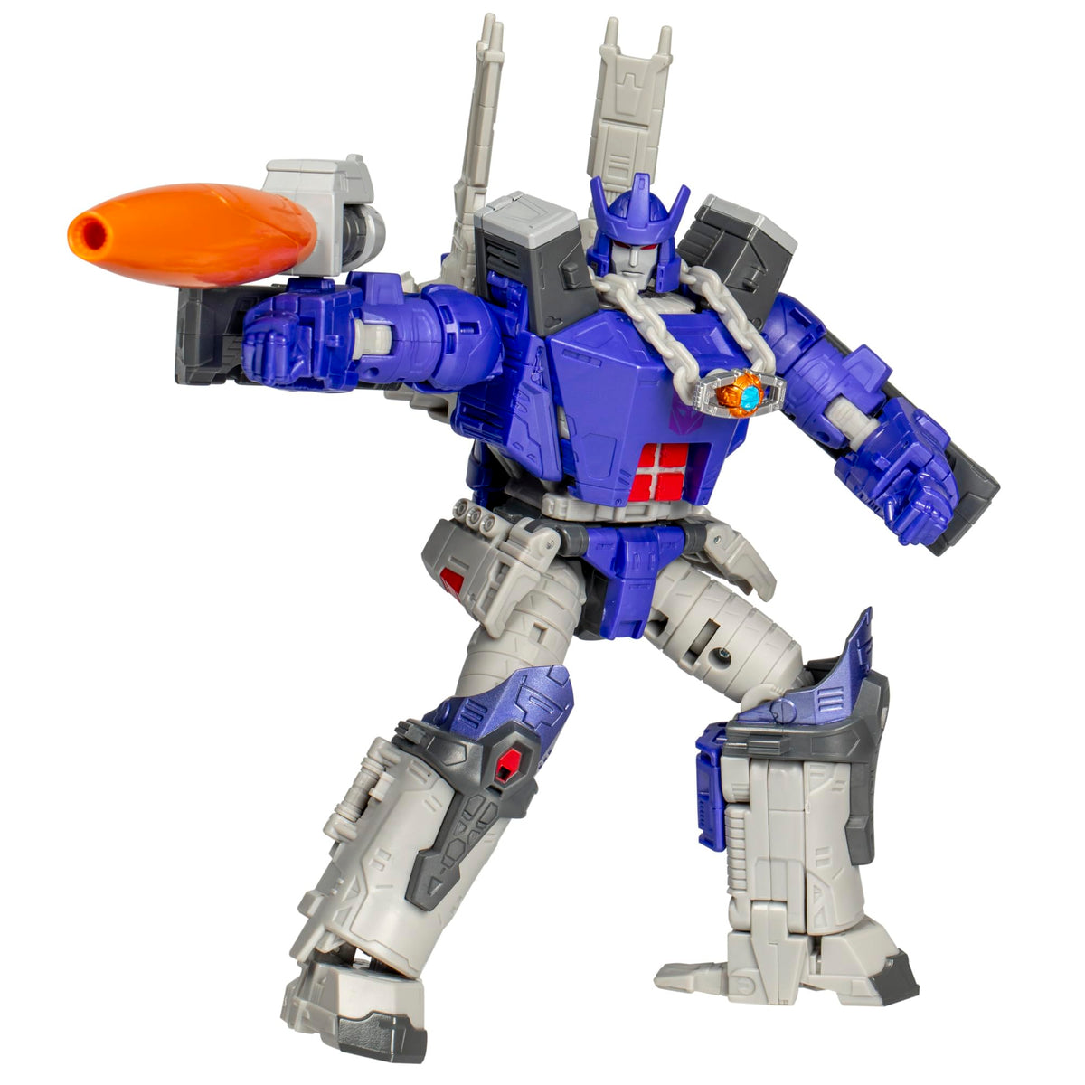 Transformers Galvatron robot mode for dynamic poseable display and action play.