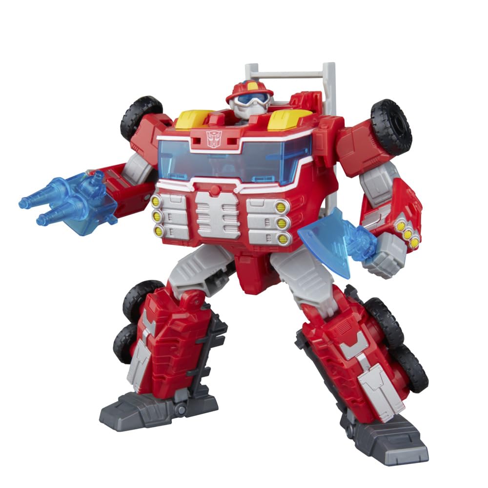 Energon axe and heat blaster accessories included with Heatwave