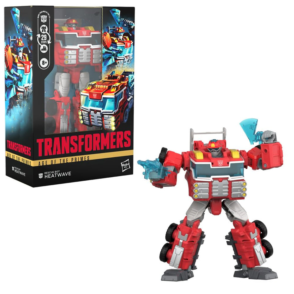 Transformers Heatwave action figure in robot mode for dynamic posing